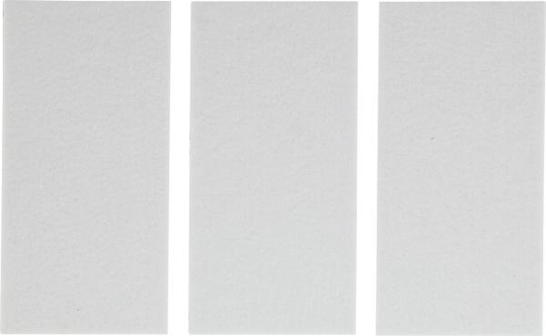 Filzgleiter | Platten | weiß | 100 x 200 mm | 3-tlg.