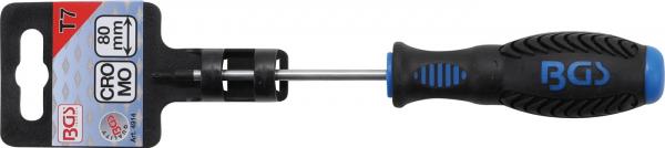 Schraubendreher | T-Profil (für Torx) T7 | Klingenlänge 80 mm