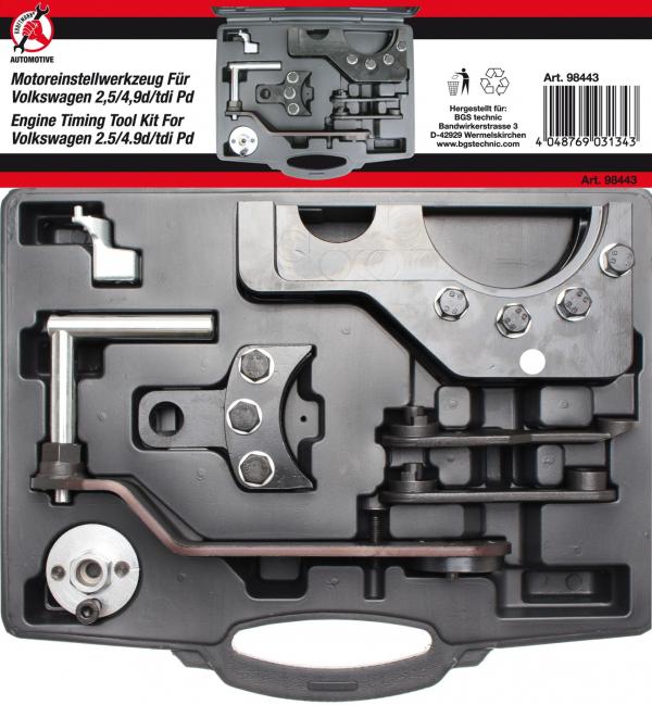 Motor-Einstellwerkzeug-Satz | für VAG 2.5 / 4.9D / TDI Pumpe-Düse