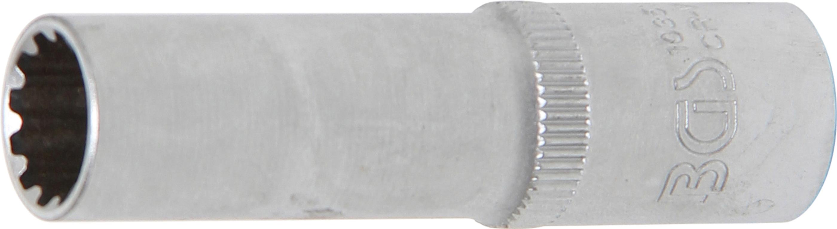 Steckschlüssel-Einsatz Gear Lock, tief | Antrieb Innenvierkant 10 mm (3/8") | SW 11 mm
