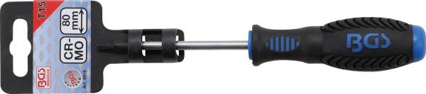 Schraubendreher | T-Profil (für Torx) T15 | Klingenlänge 80 mm