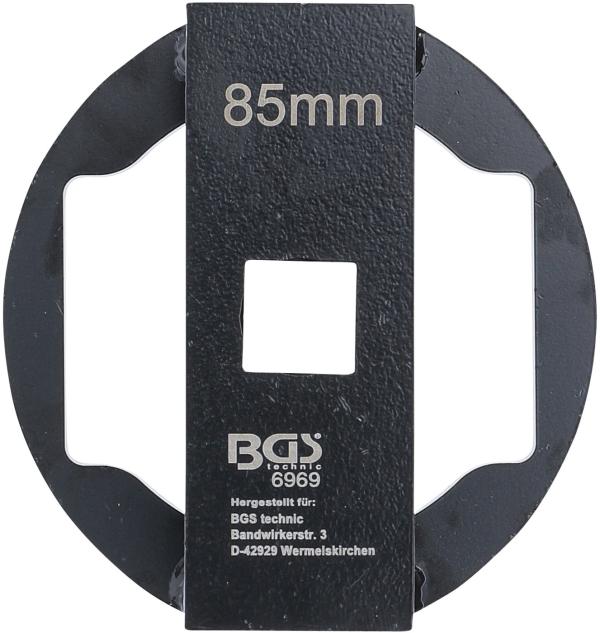 Achsmuttern-/Radkapsel-Schlüssel | für 13 t BPW-Vorderachsen | SW 85 mm