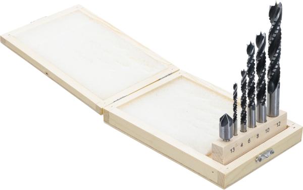 Holzkronen-Fräsbohrer-Satz | 4 - 12 mm | 6-tlg.