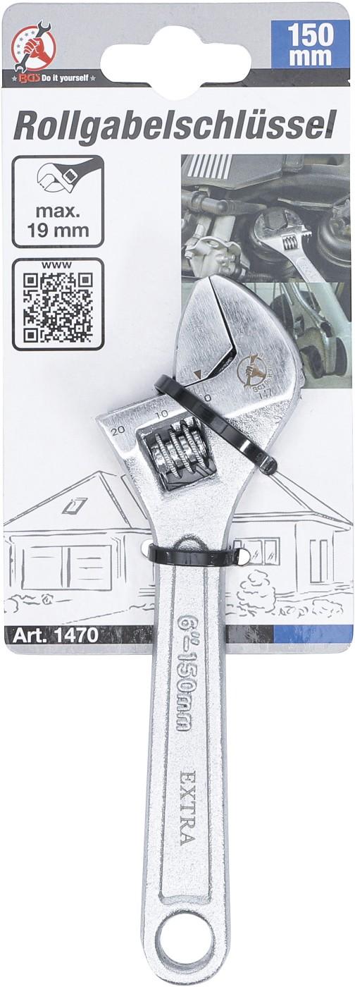 Rollgabelschlüssel | 150 mm | 19 mm