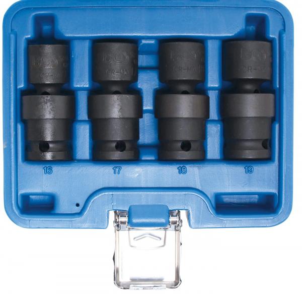 Kraft-Kugelgelenk-Einsatz-Satz | Antrieb Innenvierkant 12,5 mm (1/2") | 4-tlg.