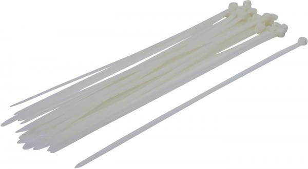 Kabelbinder-Sortiment | weiß | 8,0 x 400 mm | 30-tlg.
