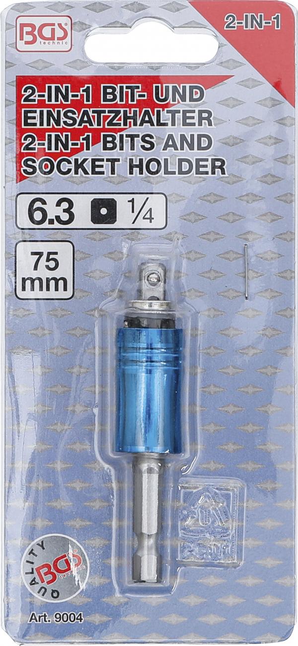 Magnethalter für Bits und Steckschlüssel "2-IN-1"