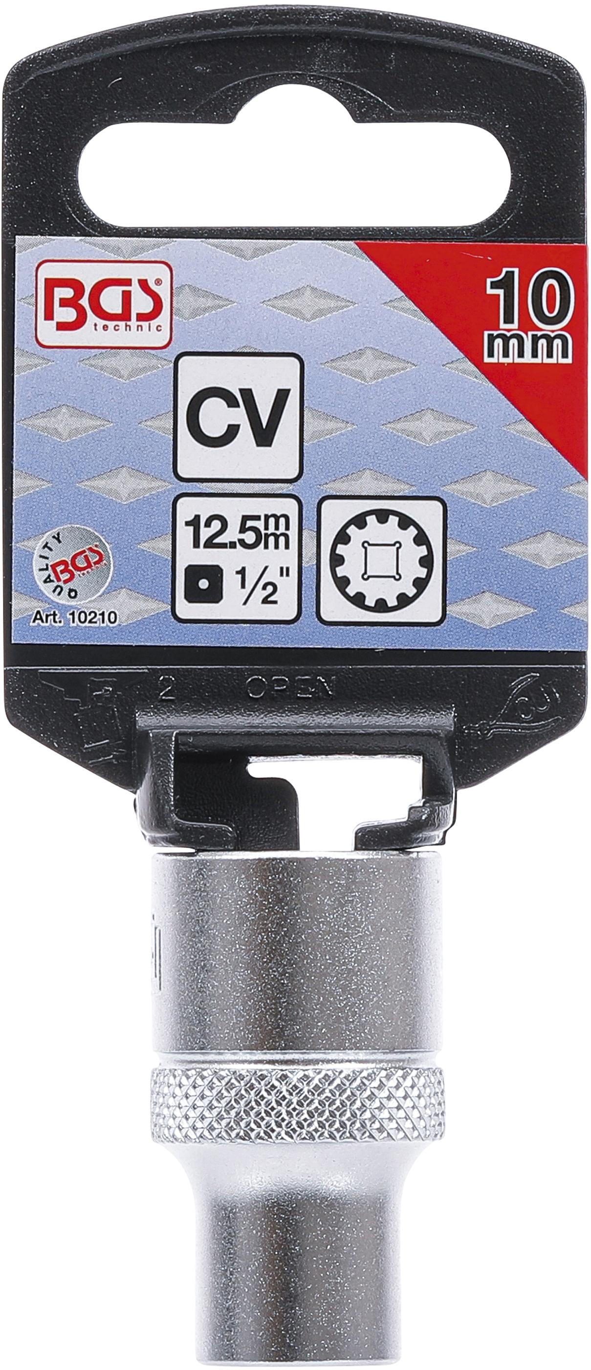 Steckschlüssel-Einsatz Gear Lock | Antrieb Innenvierkant 12,5 mm (1/2") | SW 10 mm