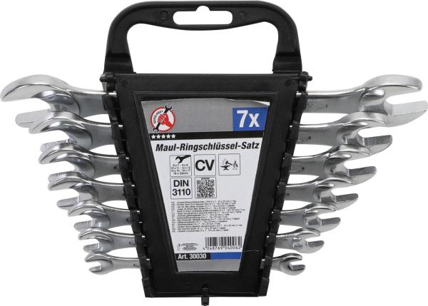 Doppel-Maulschlüssel-Satz | SW 6 x 7 - 19 x 22 mm | 7-tlg.
