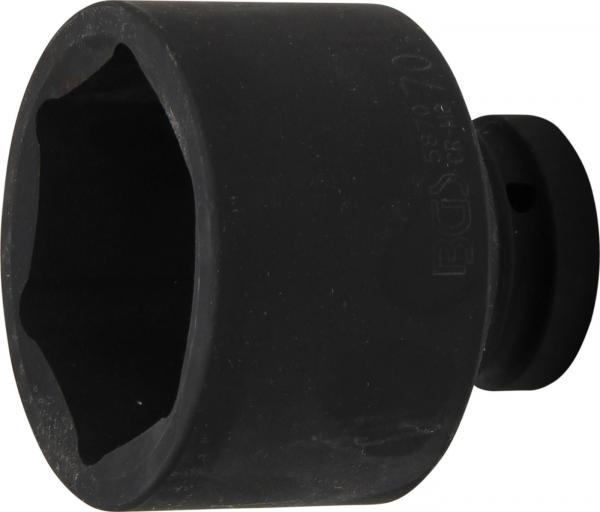 Kraft-Steckschlüssel-Einsatz Sechskant | Antrieb Innenvierkant 25 mm (1") | SW 70 mm