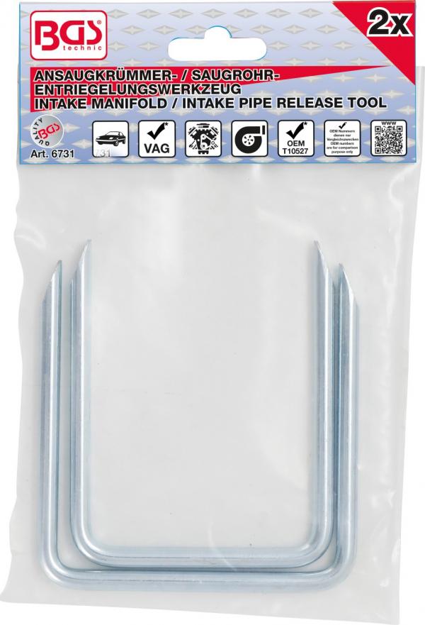 Ansaugkrümmer- / Saugrohr-Entriegelungswerkzeug | für VAG | 2-tlg.