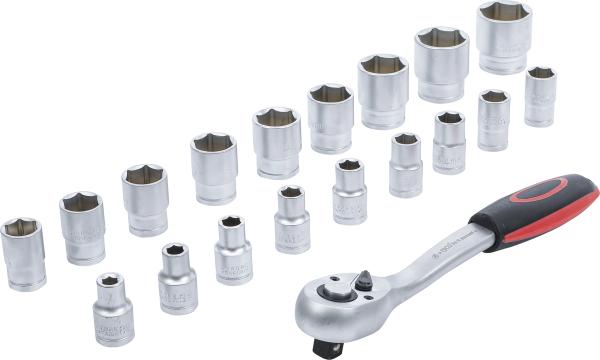Steckschlüssel-Satz | Antrieb 12,5 mm (1/2") | SW 8 - 32 mm | 19-tlg.