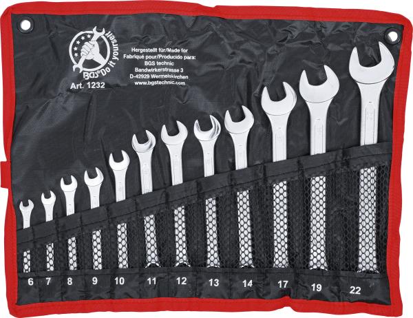 Maul-Ringschlüssel-Satz | SW 6 - 22 mm | 12-tlg.