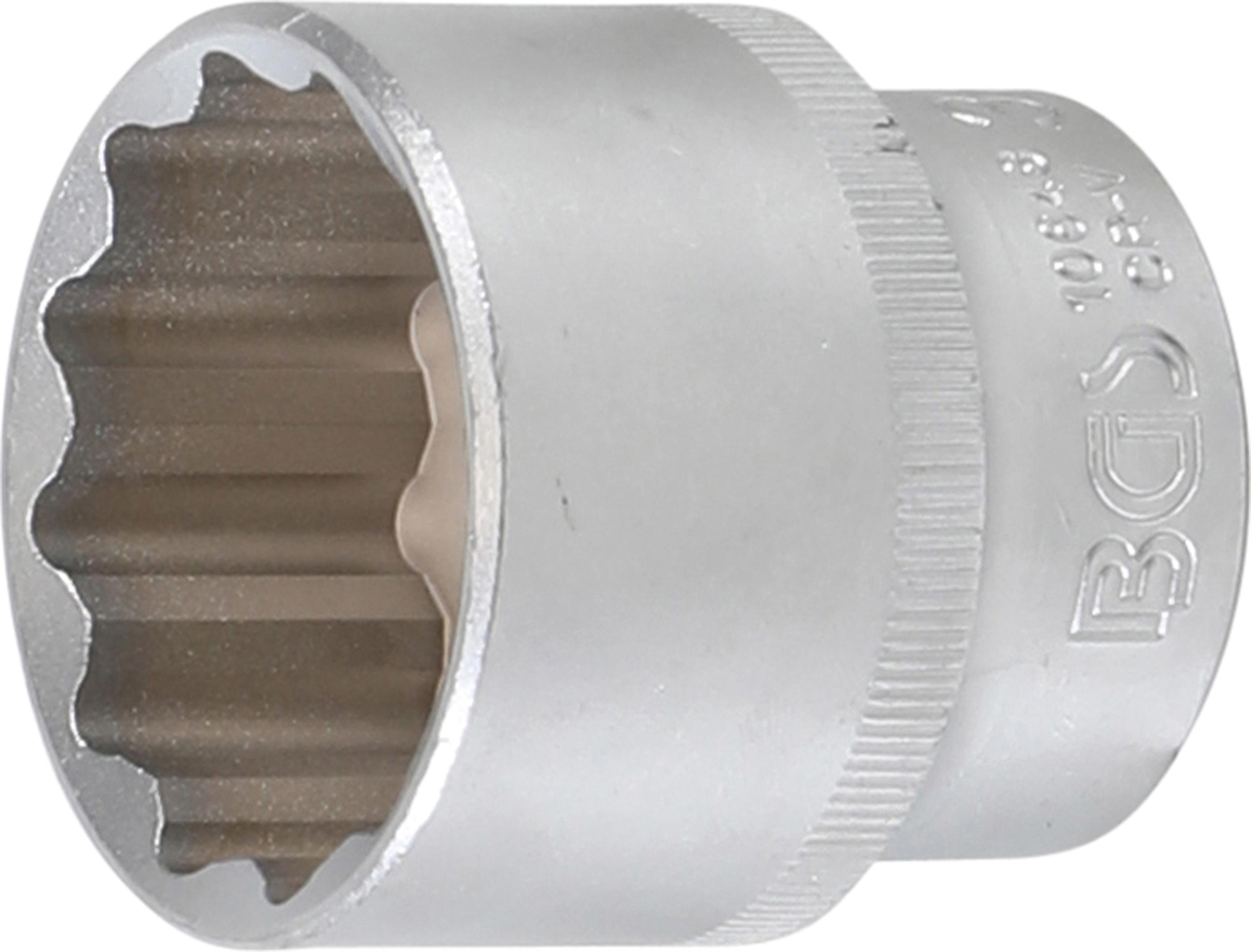 Steckschlüssel-Einsatz Zwölfkant | Antrieb Innenvierkant 12,5 mm (1/2") | SW 34 mm