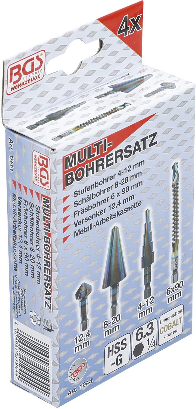 HSS-G-Multi-Bohrer-Satz | 4-tlg.