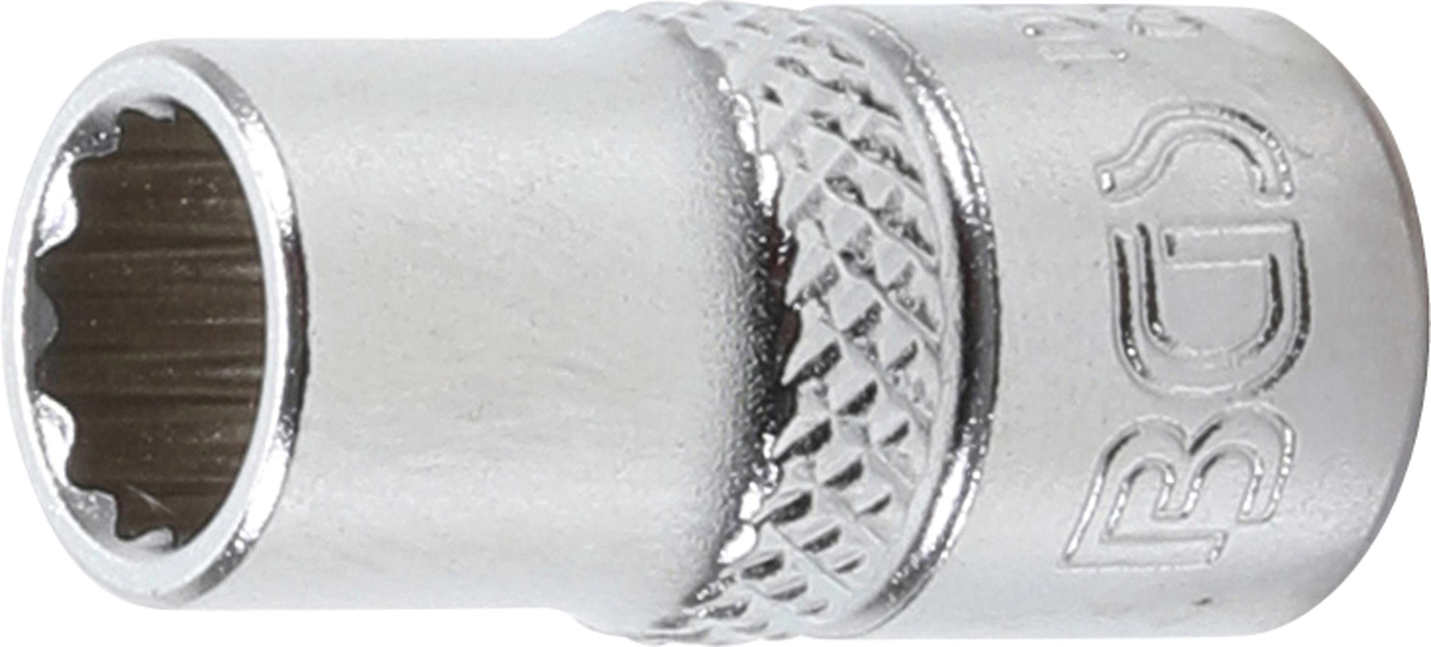 Steckschlüssel-Einsatz Zwölfkant | Antrieb Innenvierkant 6,3 mm (1/4") | SW 7 mm