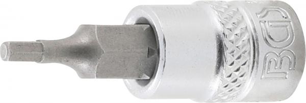 Bit-Einsatz | Antrieb Innenvierkant 6,3 mm (1/4") | Innensechskant 3/32"