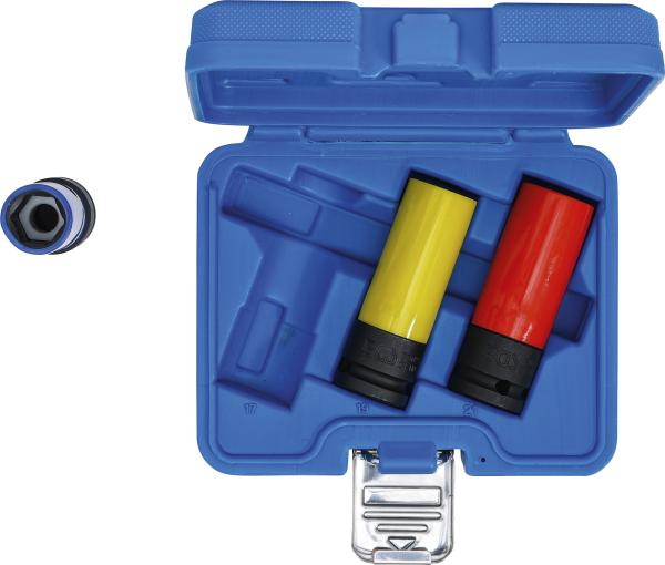 Kraft-Schoneinsatz-Satz | Antrieb innenvierkant 12,5 mm (1/2") | SW 17 / 19 / 21 mm | 3-tlg.