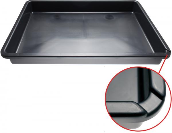 Mehrzweckwanne mit Ausgießer | schwarz | 50 l