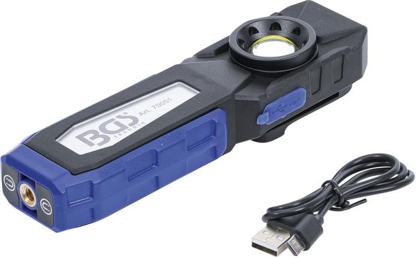 COB-LED-Werkstattleuchte mit Magnet und Haken | klappbar