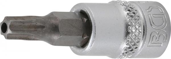 Bit-Einsatz | Antrieb Innenvierkant 6,3 mm (1/4") | T-Profil (für Torx) mit Bohrung T27