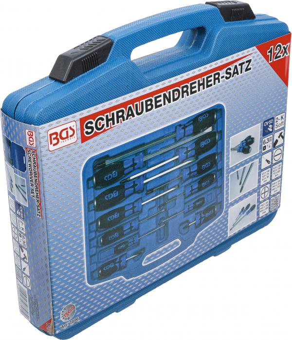 Schraubendreher-Satz | mit 6,3 mm (1/4") Innenvierkant | 12-tlg.