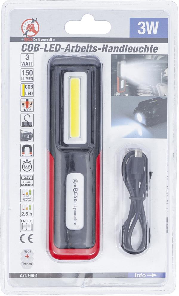 COB-LED-Arbeits-Handleuchte