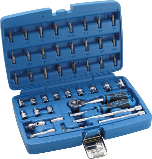 Steckschlüssel-Satz | Antrieb 6,3 mm (1/4") | 46-tlg.