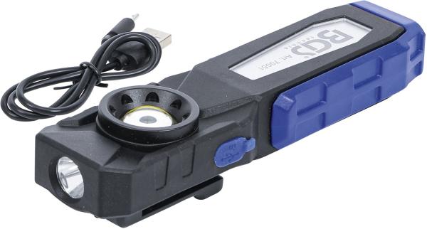 COB-LED-Werkstattleuchte mit Magnet und Haken | klappbar