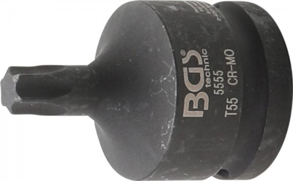 Kraft-Bit-Einsatz | Antrieb Innenvierkant 20 mm (3/4") | T-Profil (für Torx) T55