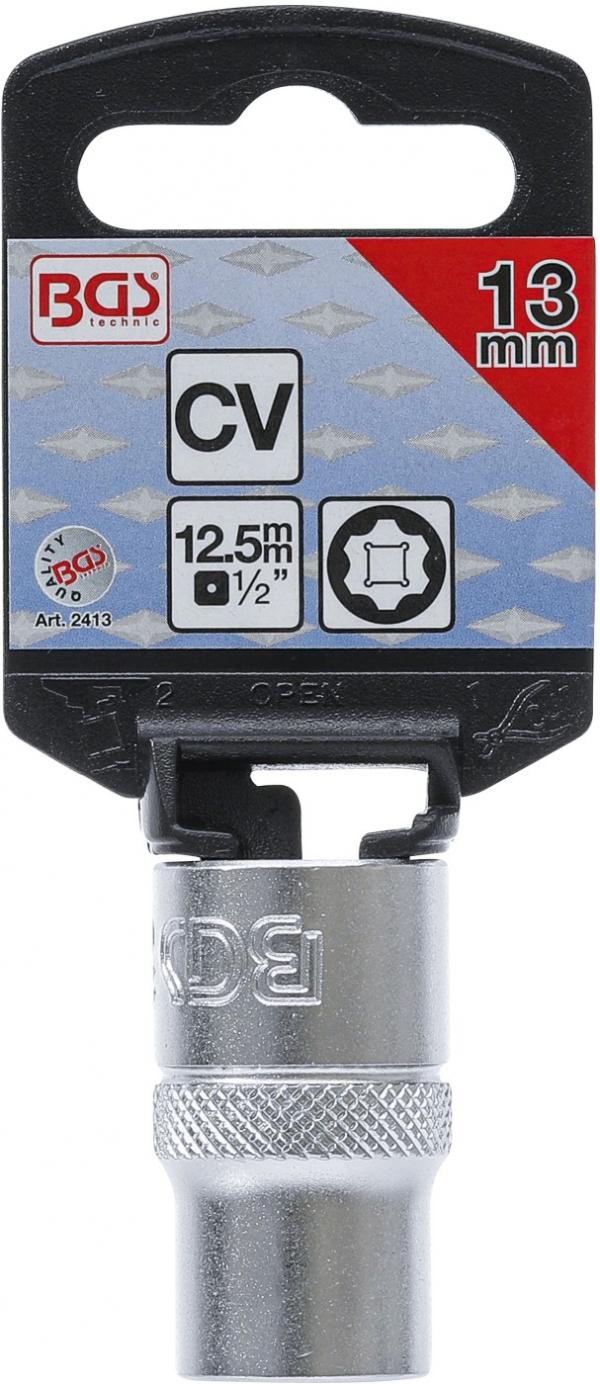 Steckschlüssel-Einsatz Super Lock | Antrieb Innenvierkant 12,5 mm (1/2") | SW 13 mm