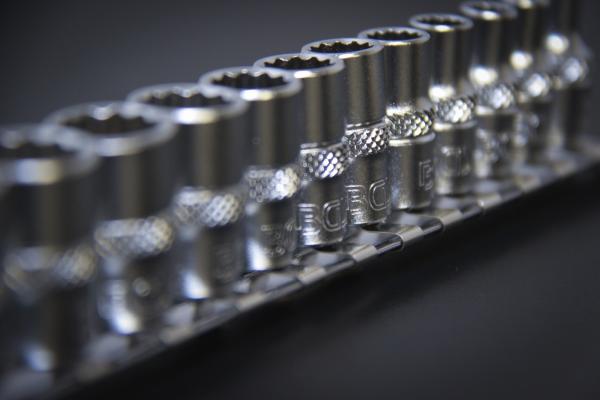 Steckschlüssel-Einsatz-Satz Zwölfkant | Antrieb Innenvierkant 6,3 mm (1/4") | Zollgrößen | 12-tlg.