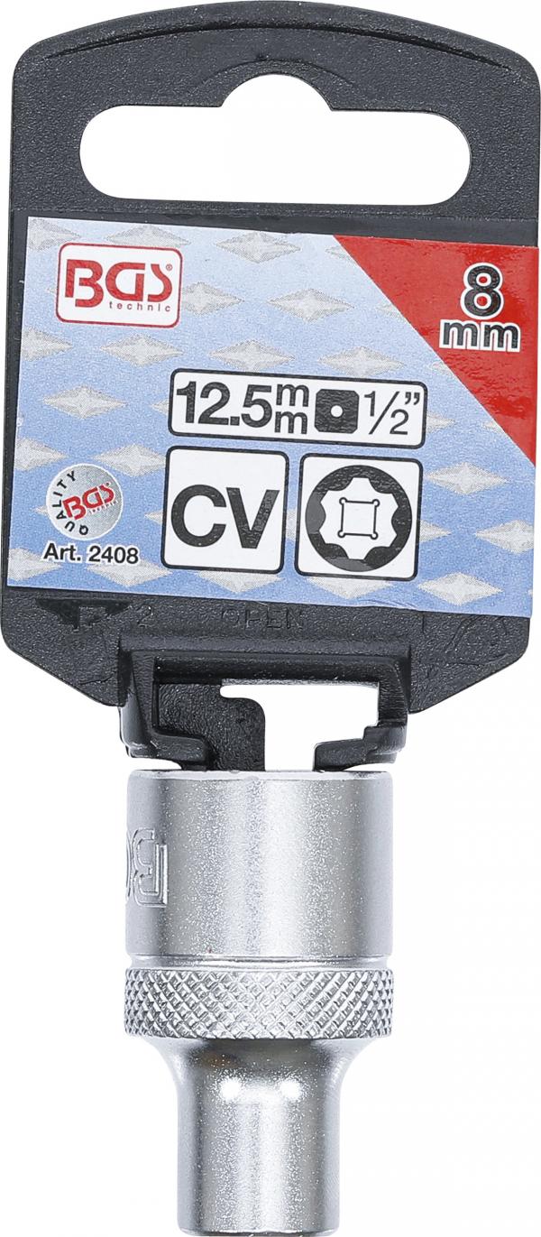 Steckschlüssel-Einsatz Super Lock | Antrieb Innenvierkant 12,5 mm (1/2") | SW 8 mm