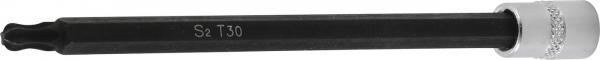 Bit-Einsatz | Antrieb Innenvierkant 6,3 mm (1/4") | T-Profil (für Torx) mit Kugelkopf T30
