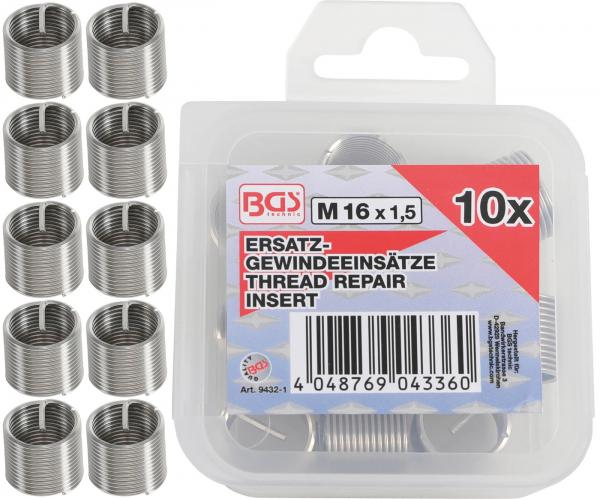 Ersatz-Gewindeeinsätze | M16 x 1,5 mm | 5-tlg.