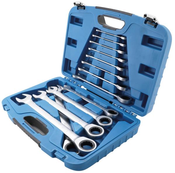 Ratschenring-Maulschlüssel-Satz | SW 8 - 32 mm | 13-tlg.