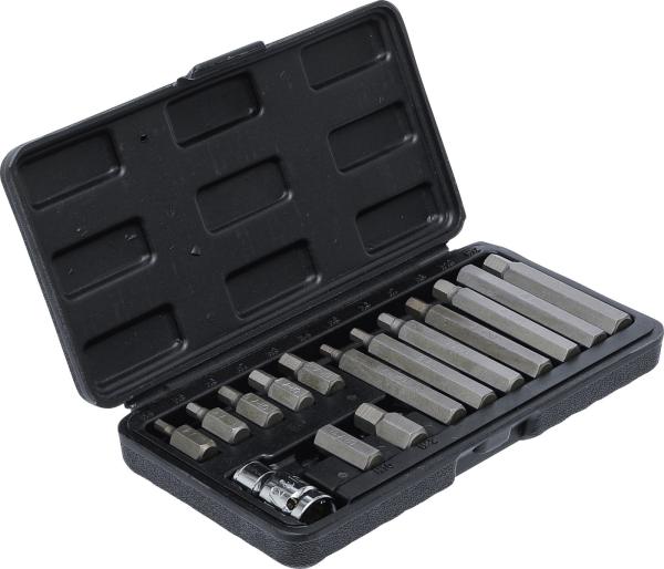 Bit-Satz | Antrieb Außensechskant 10 mm (3/8") | Innensechskant 15-tlg.