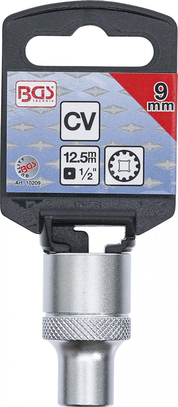 Steckschlüssel-Einsatz Gear Lock | Antrieb Innenvierkant 12,5 mm (1/2") | SW 9 mm