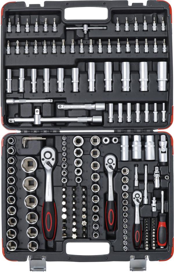 Steckschlüssel-Satz | Antrieb 6,3 mm (1/4") / 10 mm (3/8") / 12,5 mm (1/2") | 172-tlg.