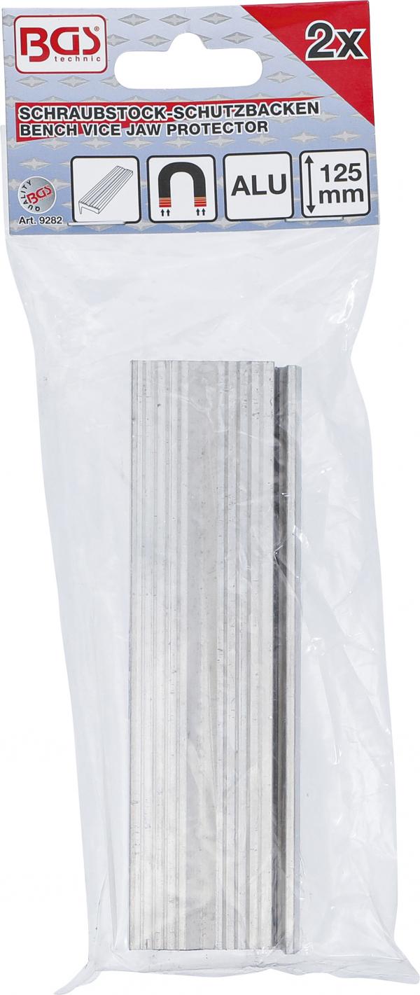 Schraubstock-Schutzbacken | Aluminium | Breite 125 mm | 2-tlg.