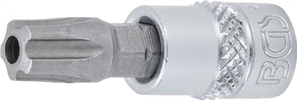 Bit-Einsatz | Antrieb Innenvierkant 6,3 mm (1/4") | TS-Profil (für Torx Plus) mit Bohrung TS45