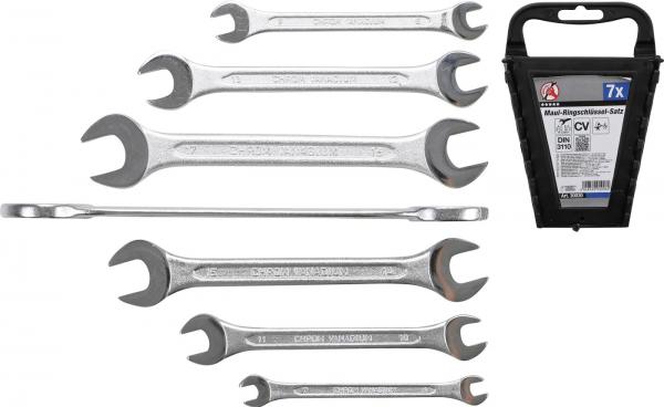 Doppel-Maulschlüssel-Satz | SW 6 x 7 - 19 x 22 mm | 7-tlg.