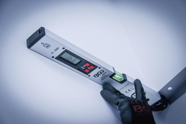 Digitaler LCD-Winkelmesser mit Wasserwaage | 450 mm