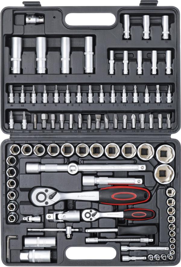 Steckschlüssel-Satz | Antrieb 6,3 mm (1/4") / 12,5 mm (1/2") | 94-tlg.
