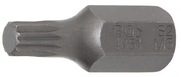 Bit | Antrieb Außensechskant 10 mm (3/8") | Innenvielzahn (für XZN) M6
