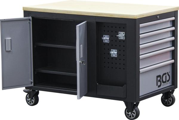 Werkstattwagen | 2 x 5 Schubladen | 1 Schrank | leer