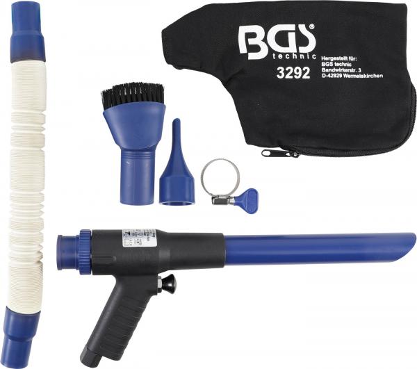 Druckluft-Saug- / Blaspistole | umschaltbar | 9-tlg.