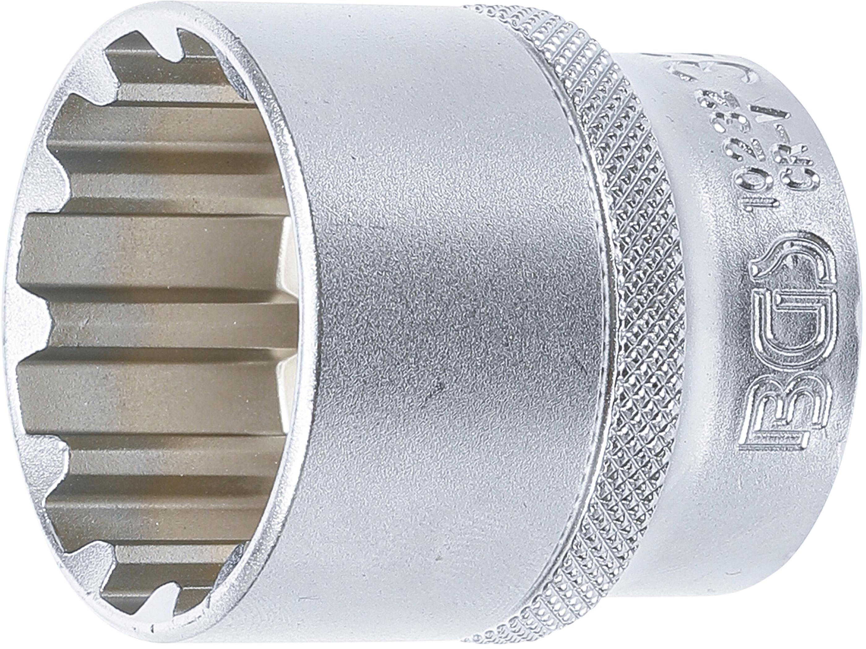 Steckschlüssel-Einsatz Gear Lock | Antrieb Innenvierkant 12,5 mm (1/2") | SW 32 mm