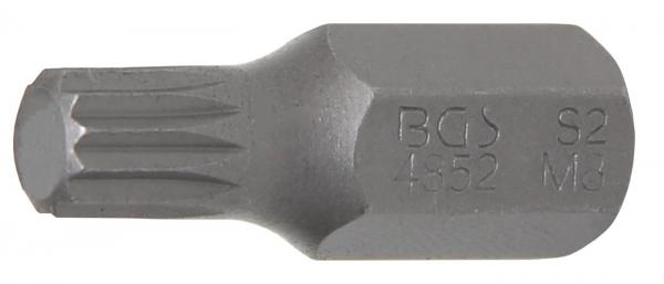 Bit | Antrieb Außensechskant 10 mm (3/8") | Innenvielzahn (für XZN) M8