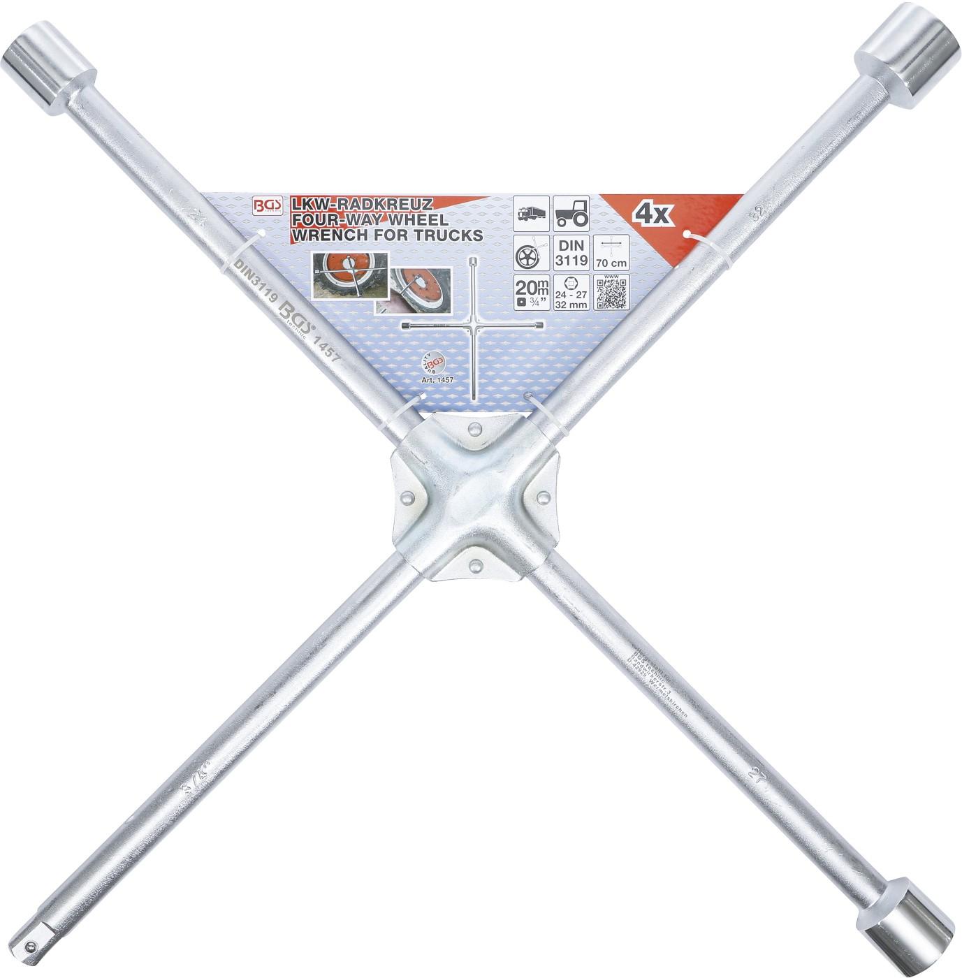 X-Wheel Cross Wrench Tool Size 24 27 32mm | - German - View #9